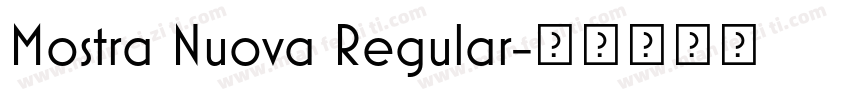 Mostra Nuova Regular字体转换